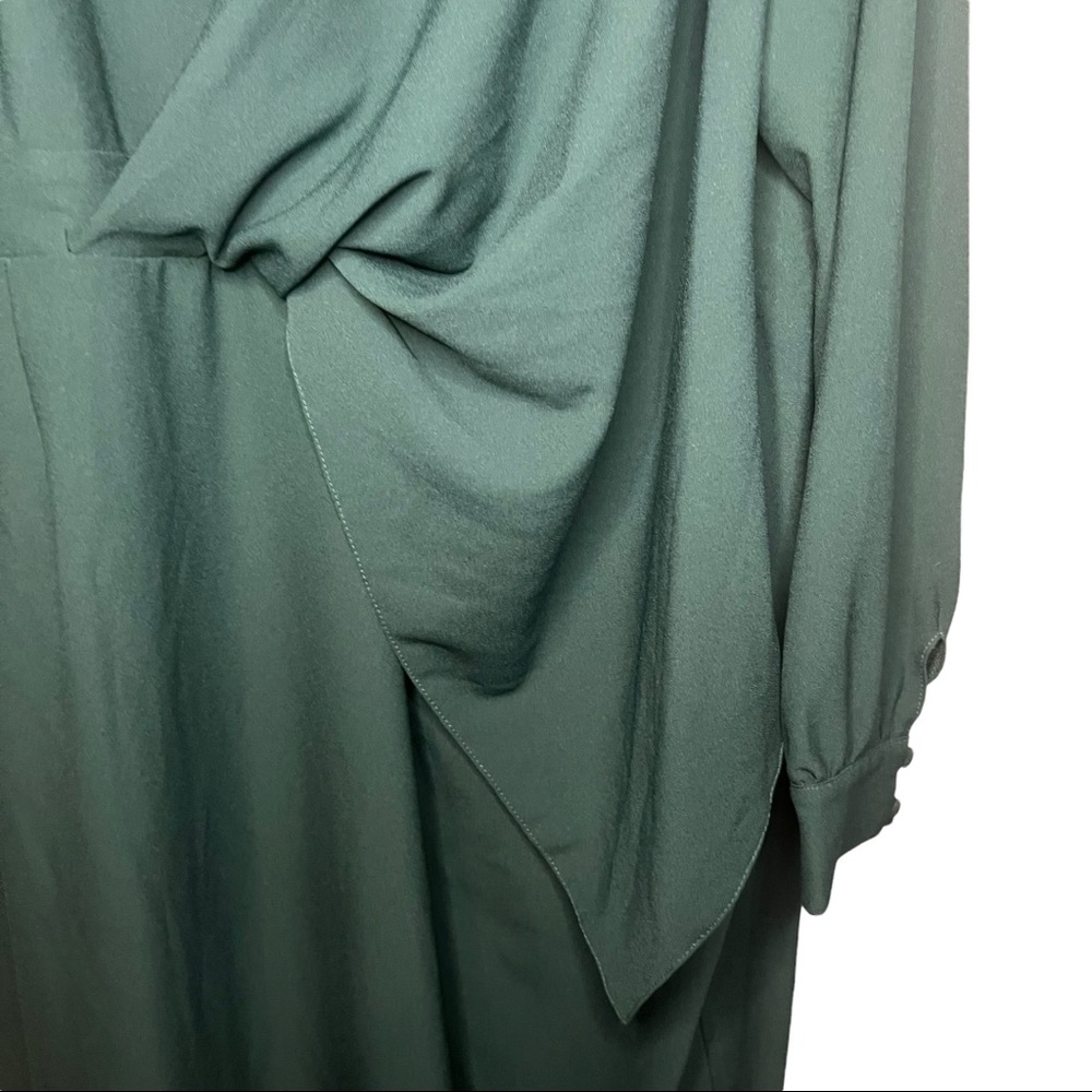 Asos Design Curve Origami Twist Midi Forrest Gree… - image 5